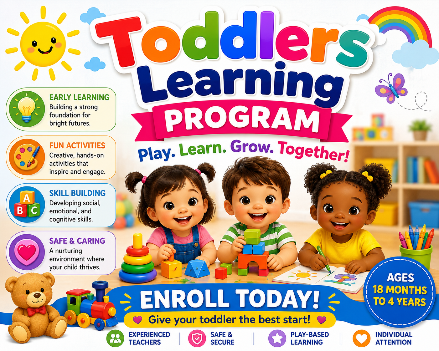 Toddlers Learning program